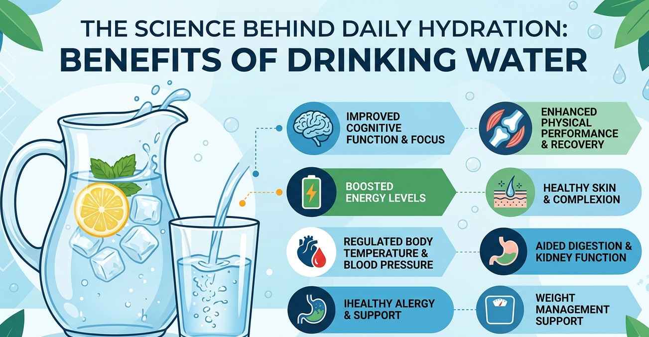 The Science Behind Daily Hydration: Benefits of Drinking Water